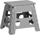 Табурет Zeller протиковзкий розкладний сірий 37 x 30 x 32 см (4003368130347)