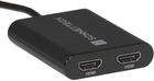 Adapter-przejściówka Sonnet Dual HDMI 2.0 4K to USB Type-C/Type-A/Thunderbolt Black (0732311013232) - obraz 3