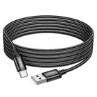 Кабель 3 метри HOCO USB - Type-C Radiance charging data cable X91 3а чорний