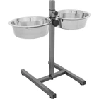 Стійка з мисками для собак Trixie 2x2,8 л/24 см - сірий