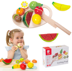 Овочі та фрукти для нарізки Classic World Wooden Cutting Fruit with Cutting Board (6927049001086) - зображення 6