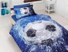 Односпальный комплект First Choice Football Сатин 160х220 см наволочки 50х70 см, 70х70 см