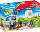 Zestaw zabawek Playmobil City Action Samochód ciężarowy z kontenerami na szkło (4008789714312)