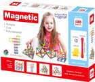 Klocki magnetyczne Woopie Magnetic Construction Blocks Creative Puzzle 180 elementów (5904326940109) - obraz 1