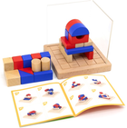 Klocki drewniane Viga 3D Montessori 62 elementy (6971608446597) - obraz 5