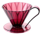 Пуровер Cafec Flower Dripper Tritan Wine Red
