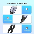 Kabel synchronizacyjny Ugreen US288 USB - Type-C Kabel w oplocie aluminiowym 1 m Czarny (UGR-60126) - obraz 7