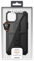 Etui Monarch Urban Armor Gear do Apple iPhone 14 Plus Carbon Fibre (114033114242) - obraz 8