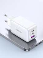 Ładowarka sieciowa Ugreen CD224/15334 2xUSB-A 1xUSB-C QC4.0 65W GaN Tech Fast Biała - obraz 4