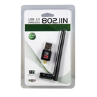 Адаптер USB WiFi 802 . 11 n сетевой беспроводный для Т2 тюнеров с антенной 2db (092g)