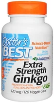 Натуральная добавка Doctor's Best Extra Strength Ginkgo 120 мг Капсулы