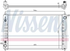 Радиатор охлаждения двигателя NISSAN TEANA, NISSENS (68762)