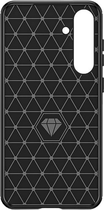 Etui z klapką Hurtel Carbon Case do Samsung Galaxy S24 Plus Black (9145576283769) - obraz 2