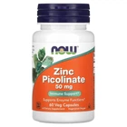Цинк піколінат NOW Zinc Picolinate 50 mg, 60 вегакапсул для підтримки імунітету