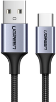 Kabel Ugreen US288 USB-A to USB Type-C QC3.0 0.5 m Black (6957303804382) - obraz 2