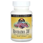 Натуральная добавка Source Naturals Resveratrol 200 мг Таблетки