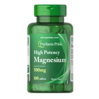 Витамины и минералы Puritan's Pride Magnesium 500 mg High Potency, 100 таблеток