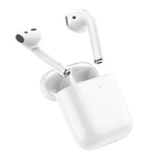 Бездротові Bluetooth навушники Borofone BW25 TWS зі стереозвуком, мікрофоном, сенсорним управлінням і зарядним кейсом, білі