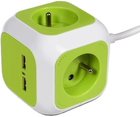 Przedłużacz GreenBlue MagicCube 4 gniazdka 2 USB 1.4 m (GB118)