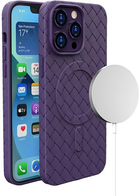 Панель Hurtel MagSafe Woven Case для Apple iPhone 15 Pro Purple (9145576281338) - зображення 1