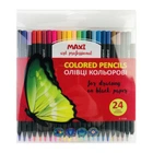 Набор цветных карандашей MAXI "Art Professional" 24 шт для черной и белой бумаги (MX15106)