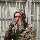 Кофта флісова з капюшоном Kiborg Jacket Grid Fleece Multicam XXL - зображення 10