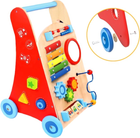 Chodzik Tooky Toy Wooden Activity Puzzle Toy Baby Walker (6970090046148) - obraz 4