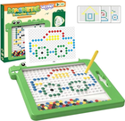 Tablica magnetyczna-mozaika Woopie Montessori MagPad Dinozaur Zielony 110 elementów (5904326948150) - obraz 1