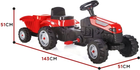 Картинг на педалях Berger Farmer GoTrac Maxi Plus з причепом Червоний (5904326941625) - зображення 3