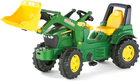 Картинг на педалях Berg Rolly Farmtra John Deere з ковшем Зелений (4006485710027)