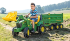 Gokart na pedały Berg Rolly Farmtra John Deere z łyżką Zielony (4006485710027) - obraz 3