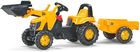 Gokart na pedały Berg Rolly Kid JCB z łyżką i przyczepą Żółty (4006485023837) - obraz 2