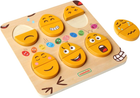 Puzzle drewniane Masterkidz Montessori Emocje Jajka jako humor 13 elementów (6955920019752)