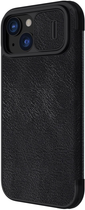 Etui z klapką Nillkin Qin Pro Leather do Apple iPhone 15 Black (6902048265172) - obraz 4