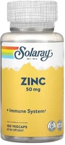 Цинк Solaray Zinc 50 mg 100 капс