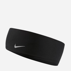 Sportowa opaska na głowę Nike Dri-FIT Swoosh N1003447042OS Czarna (887791411105)