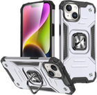 Etui plecki Wozinsky Ring Armor do Apple iPhone 15 Plus Silver/Black (9145576280638) - obraz 1