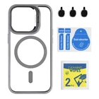 Чохол TPU+PC+Metal Stand Case with MagSafe and Camera Lenses для iPhone 15 Pro Колір Grey