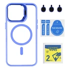 Чохол TPU+PC+Metal Stand Case with MagSafe and Camera Lenses для iPhone 14 Pro Max Колір Blue