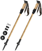 Kijki Nordic Walking Spokey 929465 Bastone Eco 105 - 135 cm brązowo-czarne (5902693294658)