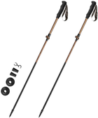 Kijki trekkingowe Spokey 929473 Quick 110 - 130 cm brązowo-czarne (5902693294733) - obraz 1