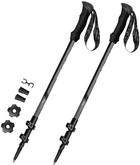 Kijki trekkingowe Spokey 929460 Zion 105 - 135 cm szaro-czarne (5902693294603)