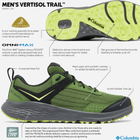 Чоловічі кросівки для треккінгу Columbia Vertisol Trail 2062921352 40.5 (7.5US) Зелені (195981552591) - зображення 10