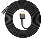 Kabel Baseus Cafule USB-A / Lightning 1.5A QC 3.0 2 m Czarno-złoty (6953156275034) - obraz 5