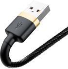 Кабель Baseus Cafule USB-A / Lightning 2.4A QC 3.0 1 м Чорно-жовтий (6953156274990) - зображення 3