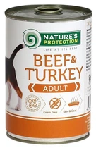 Вологий корм для собак Nature's Protection Adult Beef & Turkey з телятиною та індичкою