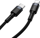 Кабель Baseus CATLKLF-G1 Lightning USB-C PD QC 18W 480Mb/s 1 м Чорно-сірий (6953156297449) - зображення 7