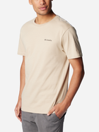 Футболка бавовняна чоловіча Columbia CSC Basic Logo Short Sleeve 1680053274 L Бежева (195978524402) - зображення 3