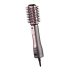 Фен-щітка ARDESTO Brush Pink Touch, 1200Вт, 2 швидкості, 2 темп. режими, LED-дисплей, функція іонізації , 4 насадки, сірий+ рожевий (HD-CR300PT)