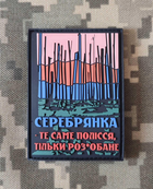 Шеврон на липучке з ПВХ "Серебрянка"